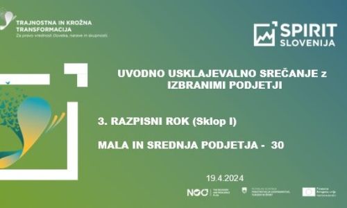 Nova, že tretja skupina 30 malih in srednje velikih podjetij na pot strateške, trajnostne in krožne transformacije poslovanja